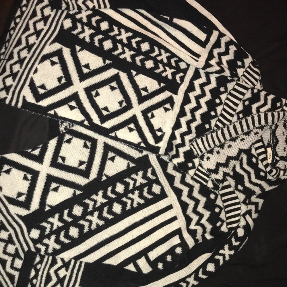 Black and White Cardigan